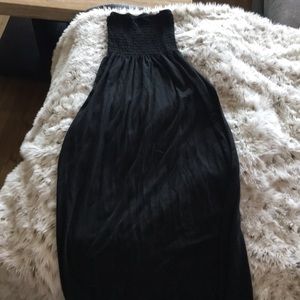 Long black maxi dress